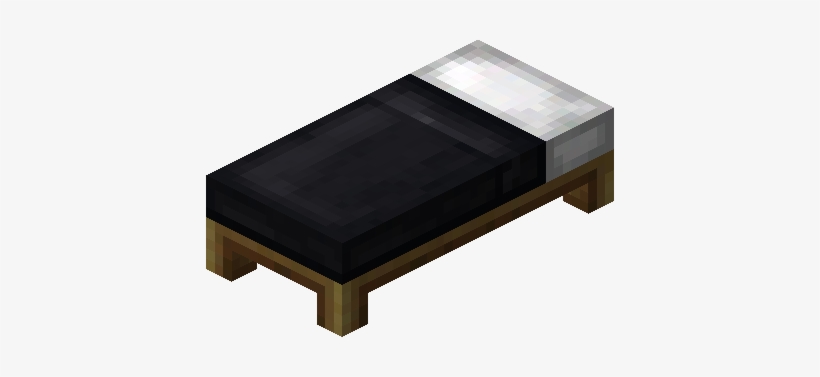 Minecraft Item Bleck Bed - Minecraft Bed, transparent png #2276667