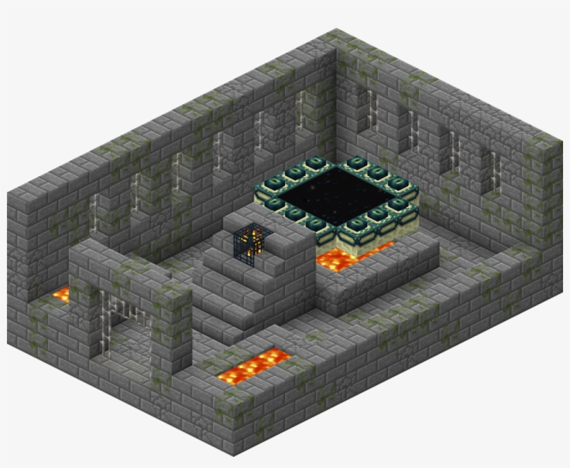 Strongholdportalroom - Playstation 3 Minecraft, transparent png #2276771