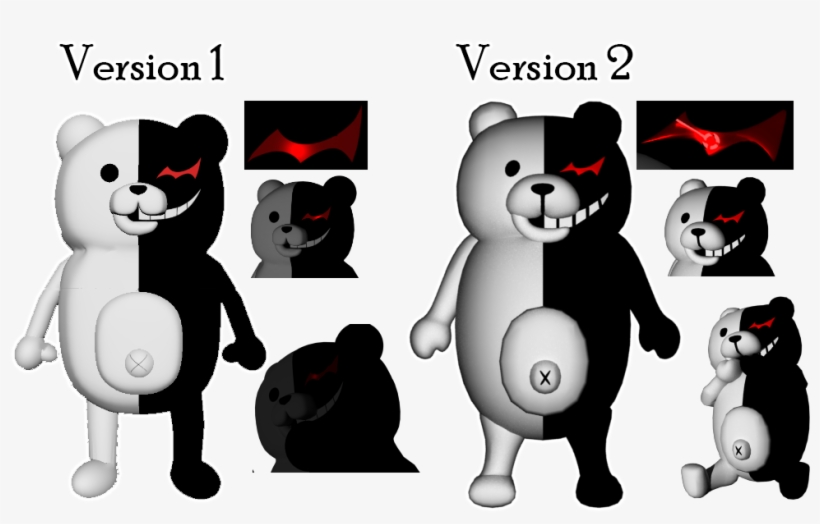 Remade My Old Monokuma 3d Model - Danganronpa: Kibou No Gakuen To Zetsubou No Koukousei, transparent png #2277779
