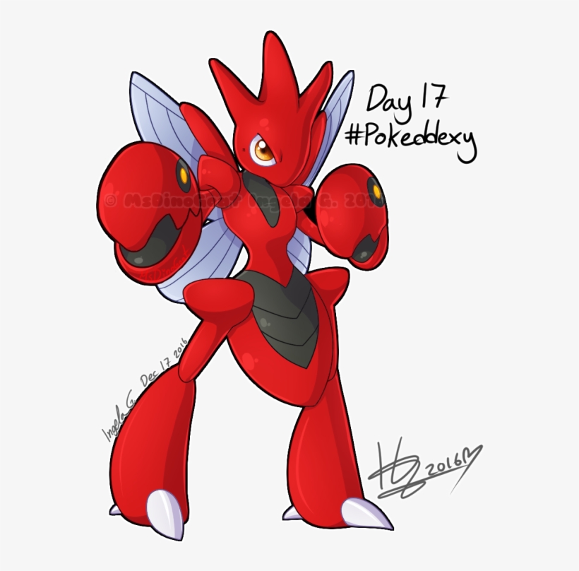 Day 17 Scizor - Cartoon, transparent png #2277990