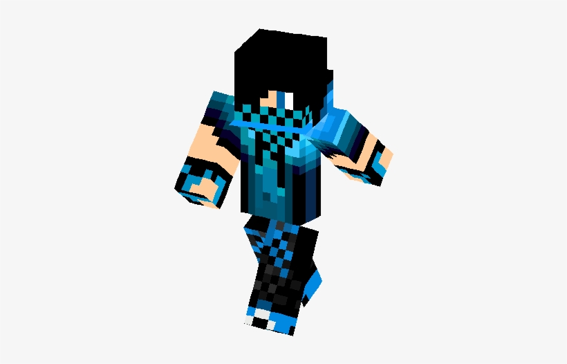 Blue Creeper Teenager Skin - Pro Skin For Minecraft, png, png download, fre...