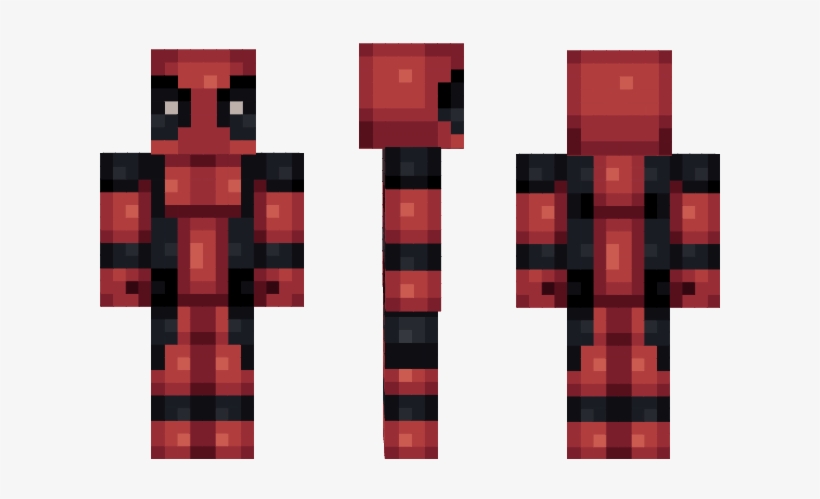 Deadpool Minecraft Skin Deadpool Skin, Minecraft Pixel - Deadpool Minecraft Skin Png, transparent png #2278509