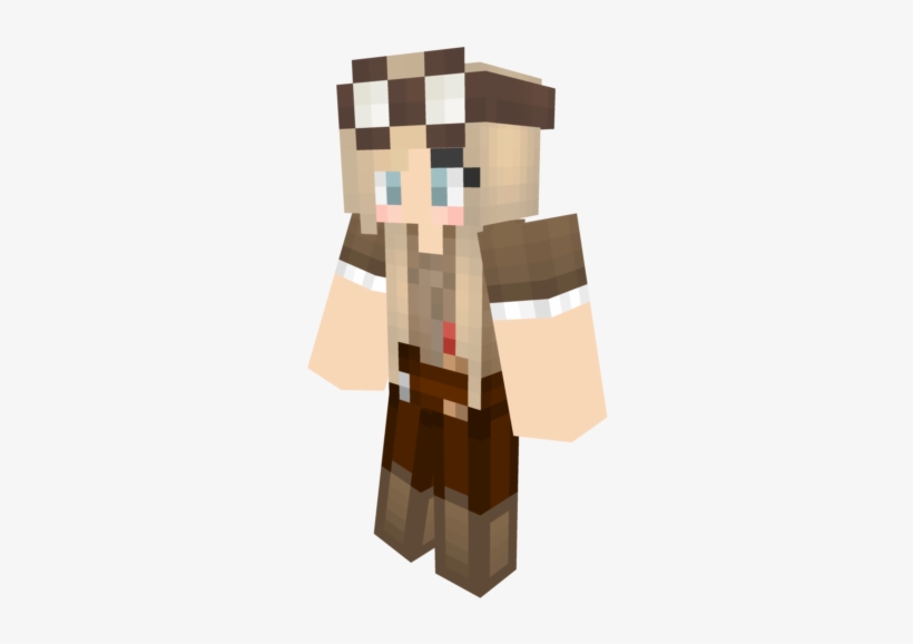 Girl Minecraft Skins Brown Hair, transparent png #2278528