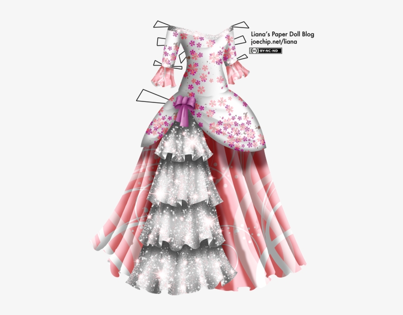Click For Larger Version - Cherry Blossom Dress Png, transparent png #2278662