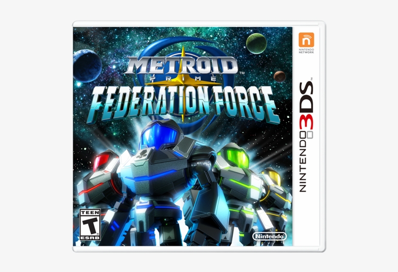 Federation Force Box Art - Metroid Prime Fed Force 3ds, transparent png #2278932