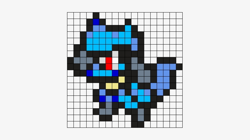 447 Riolu Perler Bead Pattern / Bead Sprite - Pokemon Pixel Art Riolu, transparent png #2279114