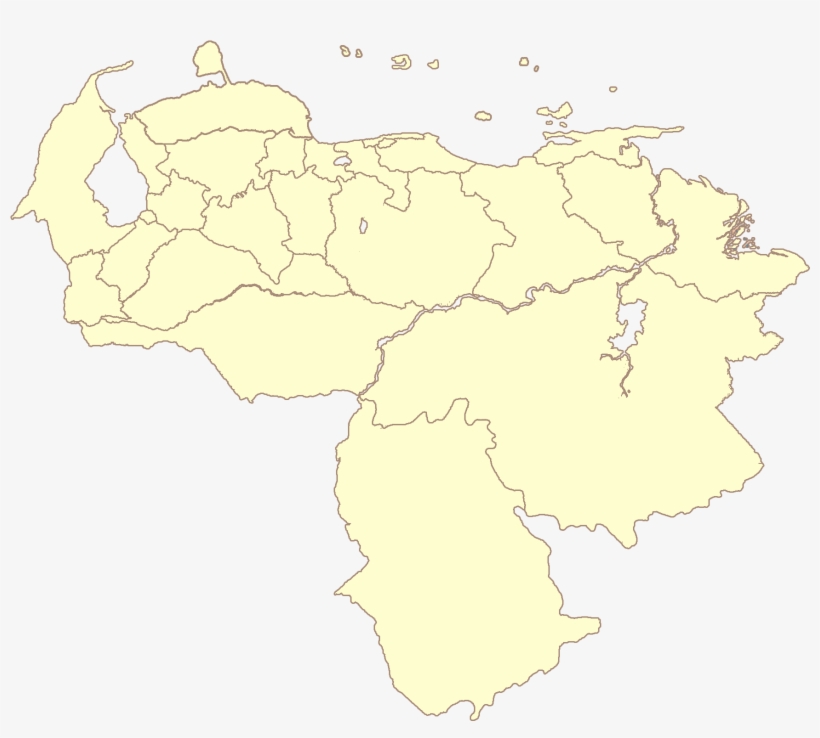 Mapa Politico Venezuela - Mapas De Venezuela Politicos, transparent png #2279344