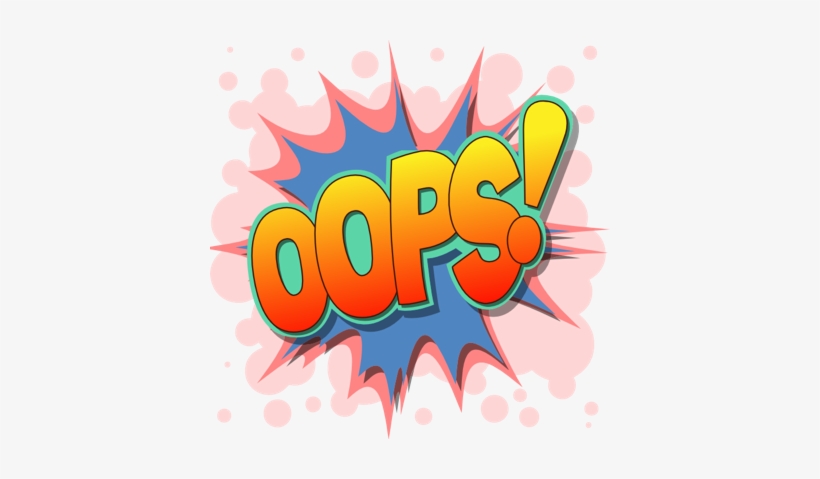 Oops Png - Onomatopoeia No Background, transparent png #2279345