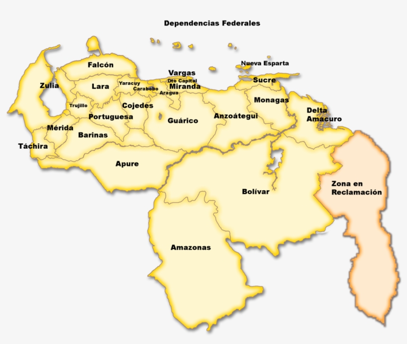 Nombre De Los Estados De Venezuela, transparent png #2279398