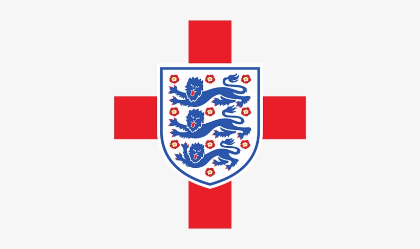St George Flag And England Badge Sticker - England Three Lions Badge, transparent png #2279631