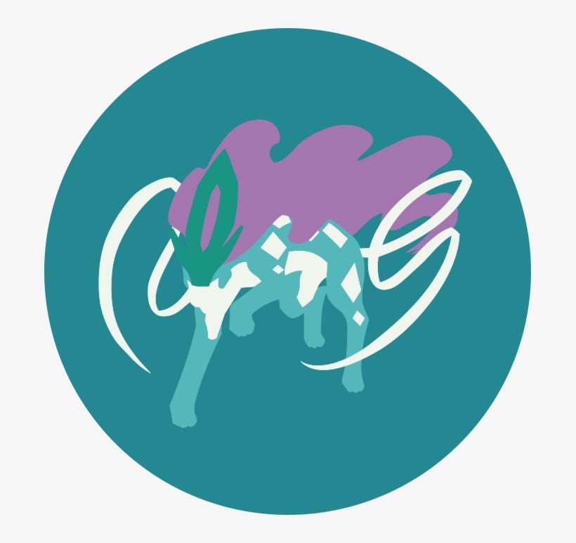 Minimalist Suicune Icon *** By Jedflah On Deviantart - Suicune Icon, transparent png #2280142