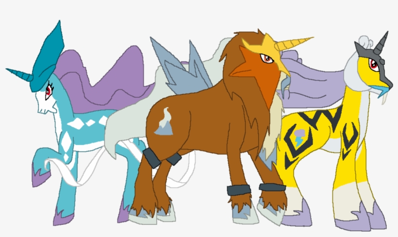 Pony Raikou - Entei Raikou Suicune Pre, transparent png #2280408