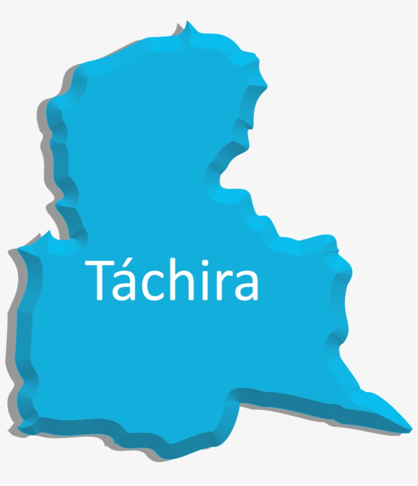 El Ateneo Del Táchira Es El Más Antiguo De Venezuela, - Mapa Del Estado Tachira, transparent png #2280477