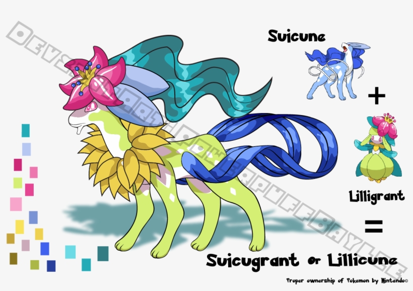 Suicune Lilligrant = - Pokemon Lilligant, transparent png #2280571