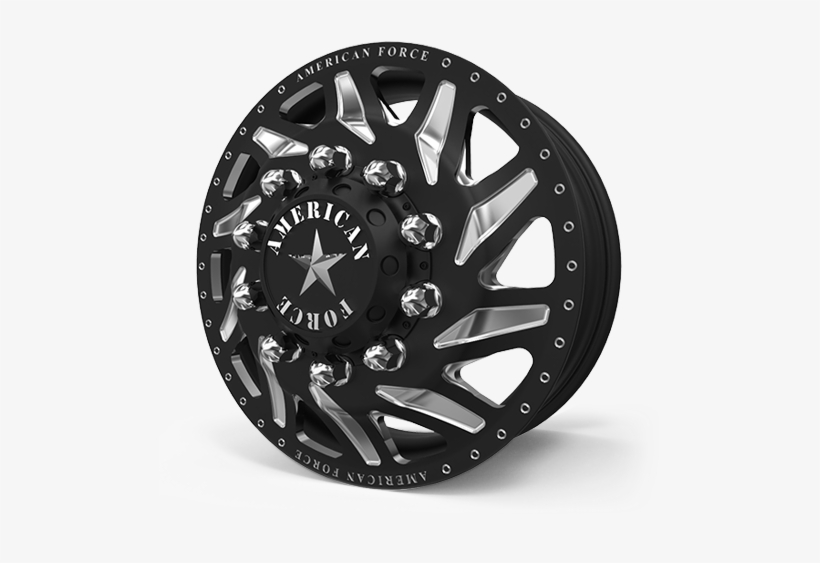 Special Force Dually W/ Adapters - Black American Force Dually Rims, transparent png #2280729