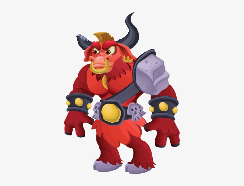Adult Minotaur - Red Minotaur, transparent png #2280889