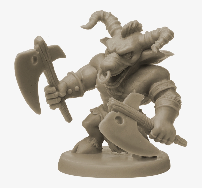 Minotaur Miniature - Arcadia Quest - Miniatures Core Board Game, transparent png #2281219