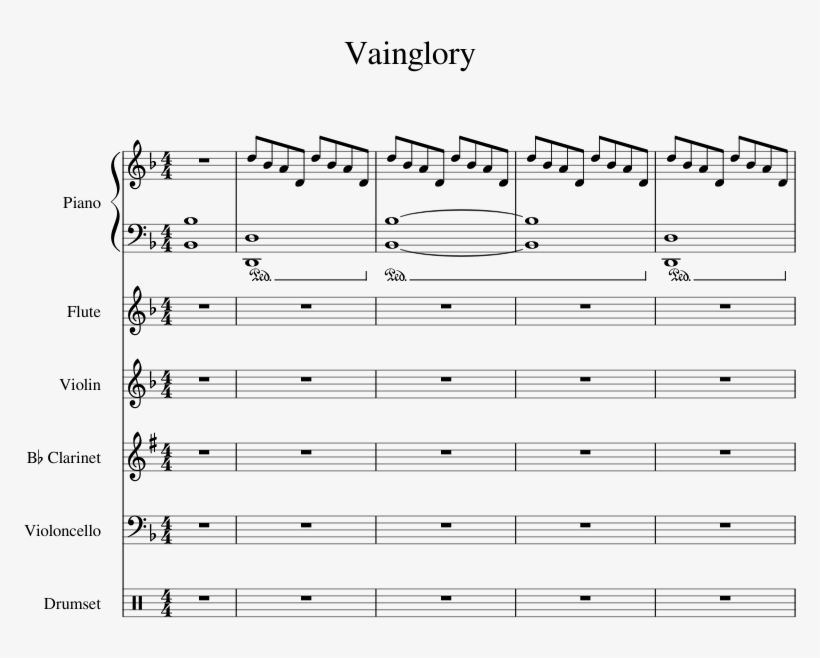 Vainglory Sheet Music 1 Of 12 Pages - Vainglory Theme Song Piano, transparent png #2281326