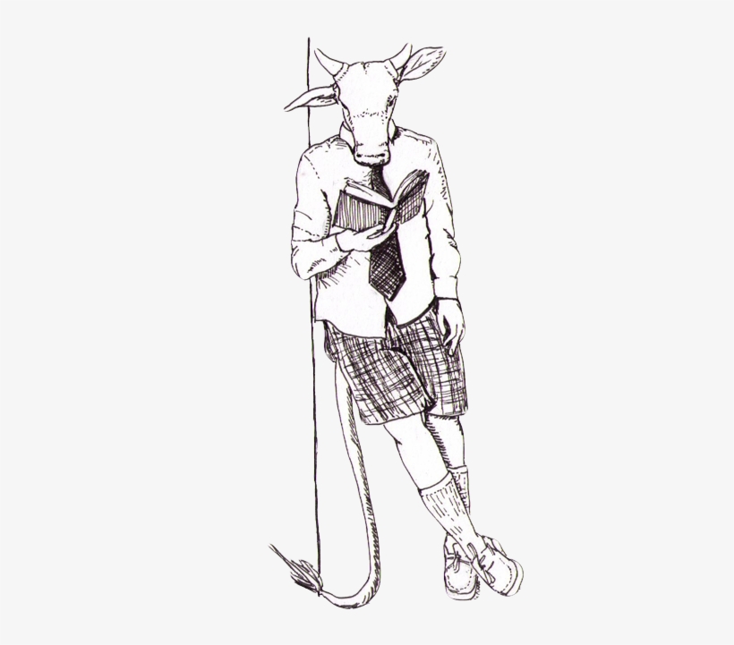 Minotaur Reading Web - Reading Minotaur, transparent png #2281574