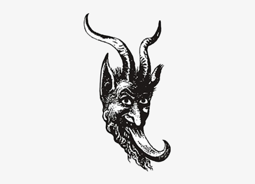 Krampus - Krampus Black And White Png, transparent png #2281779