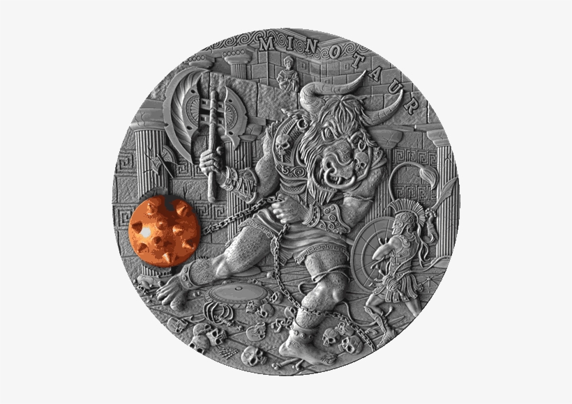 Silver Numismatic Minotaur - Silver Coin, transparent png #2281796