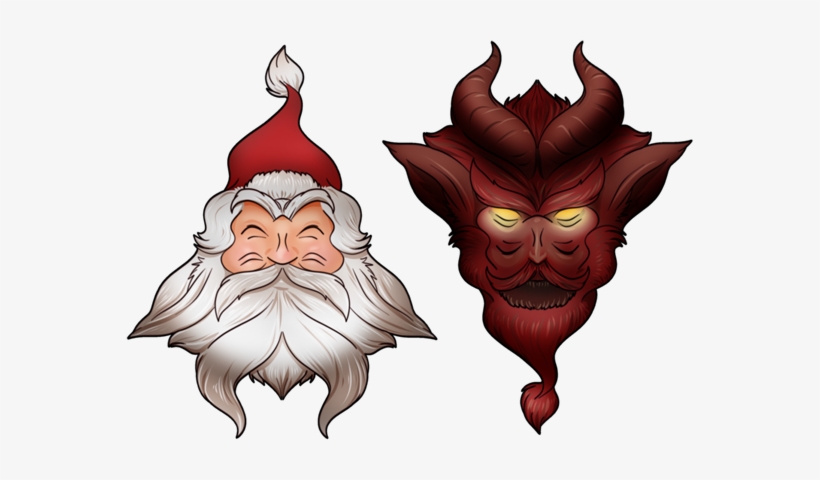 Kringle 1000fg - Krampus 1500fg - Krampus Cartoon Drawing, transparent png #2281864