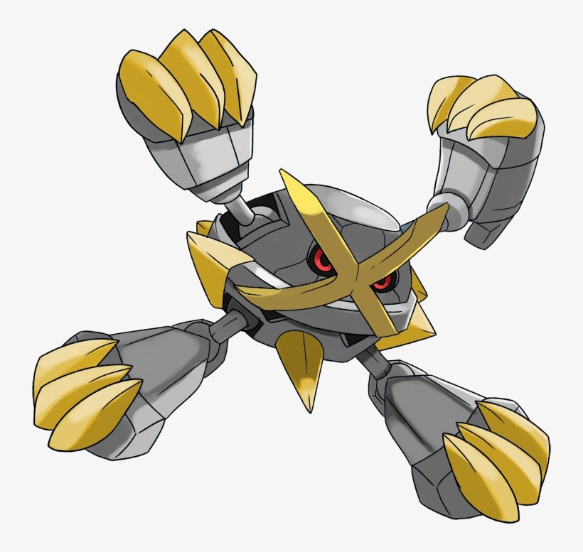 Pokemon Shiny Mega Metagross Is A Fictional Character - Legendary Mega Evolution Pokemon, transparent png #2281926