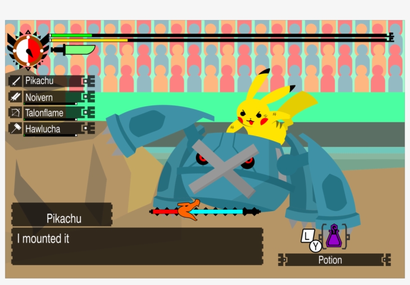 Fluffpikachu Mounting A Metagross - Kalos, transparent png #2282155