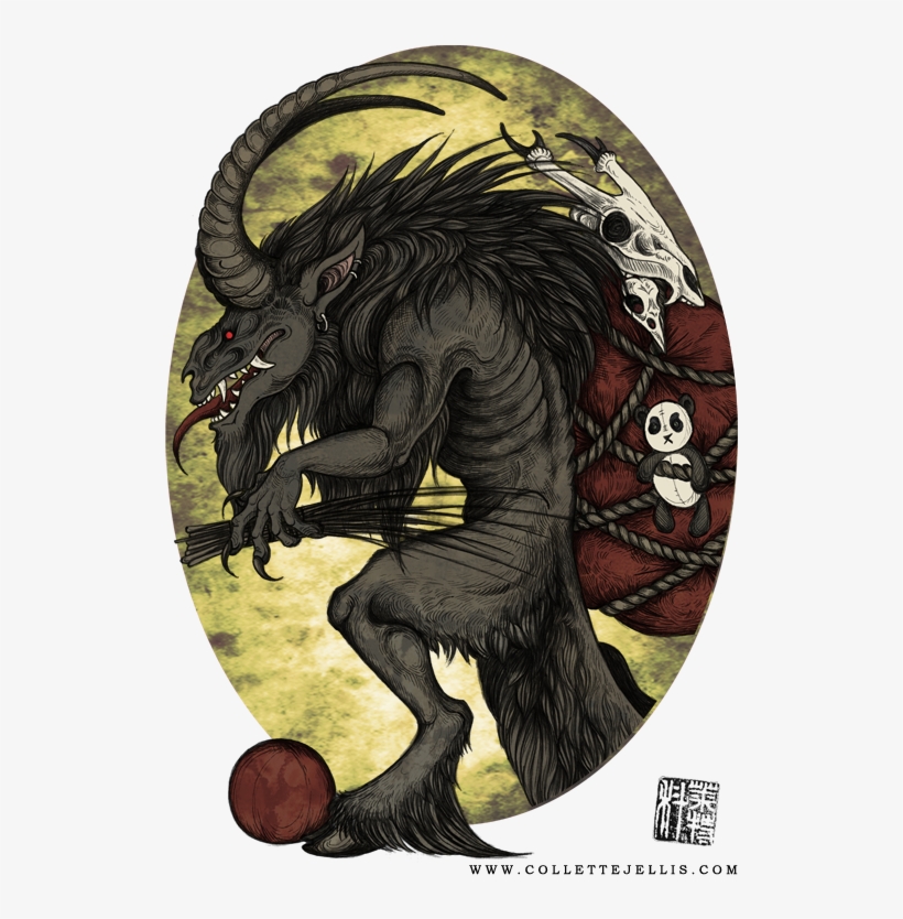 Krampus By Flyingviperart - Merry Krampus T-shirt, transparent png #2282211