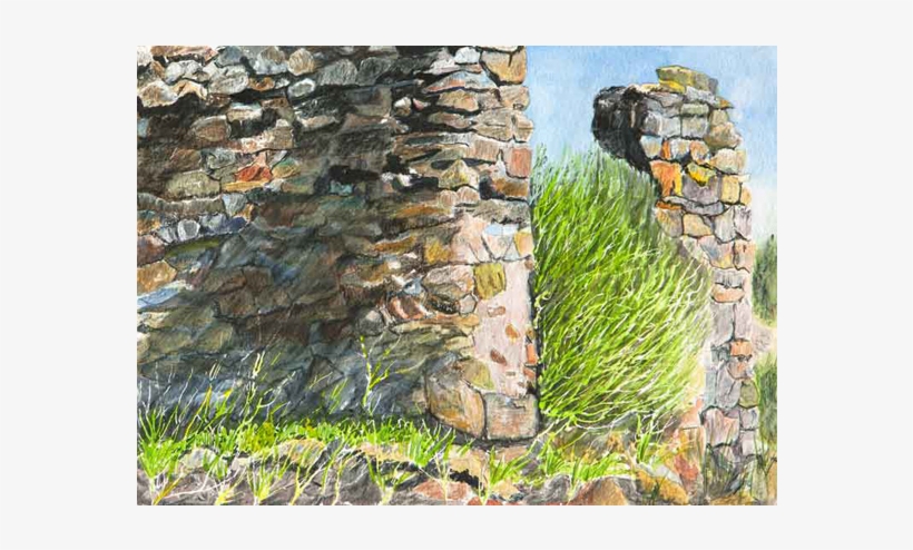 Golden Ruins - Stone Wall, transparent png #2282399