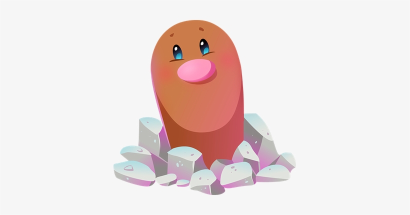 #050 Diglett By Kuitsuku - Pokemon That Looks Like Hot Dog, transparent png #2282442