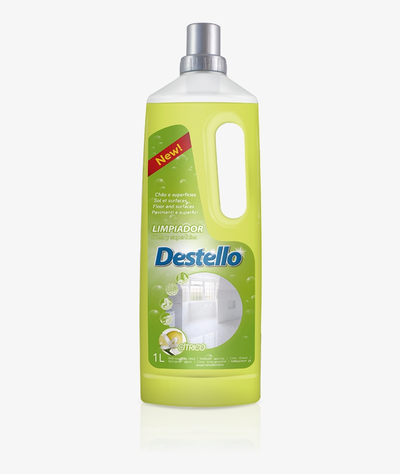 Citric Cleaner Destello - Plastic Bottle, transparent png #2282854