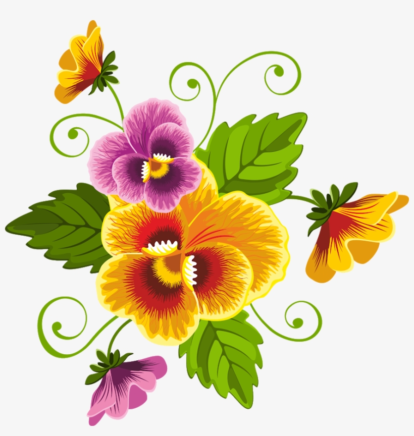 Flores De Pensamientos Para Bordar, transparent png #2283098