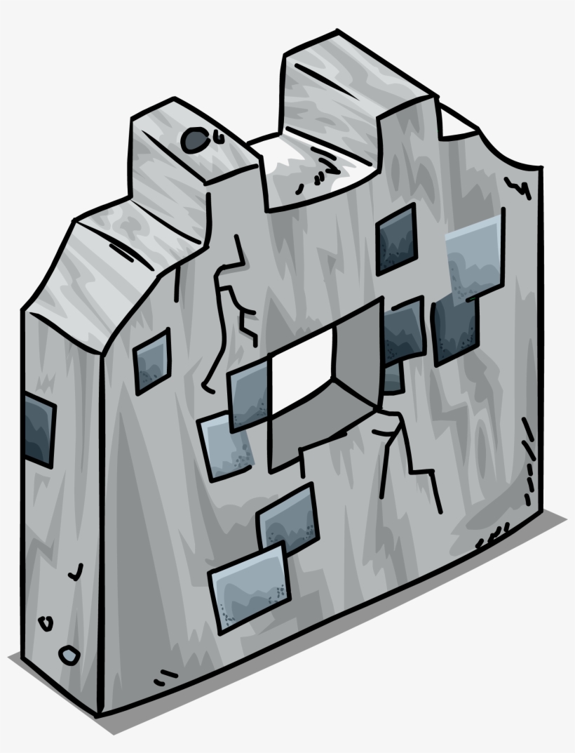 Stone Wall Ruins Sprite 005 - Stone Wall, transparent png #2283199