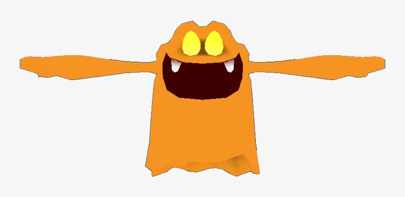 Download Zip Archive - Luigi's Mansion Orange Ghost, transparent png #2283880