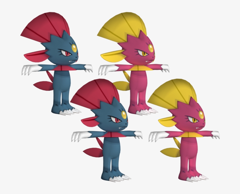 Download Zip Archive - Weavile 3d Model, transparent png #2283898