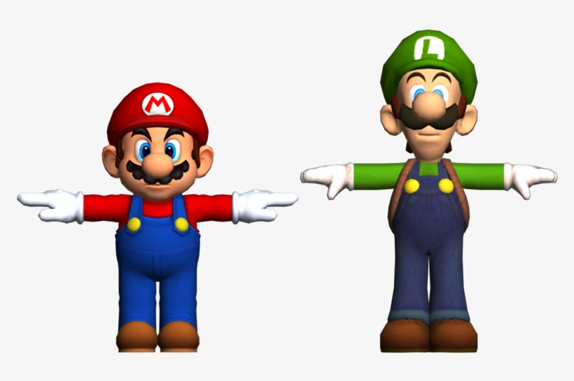 Luigi's Proportions - Luigi's Mansion Mario Model, transparent png #2283973