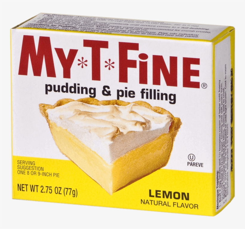 My*t*fine Lemon Cooked Pudding - My-t-fine Pudding & Pie Filling, Lemon - 2.75 Oz, transparent png #2284099