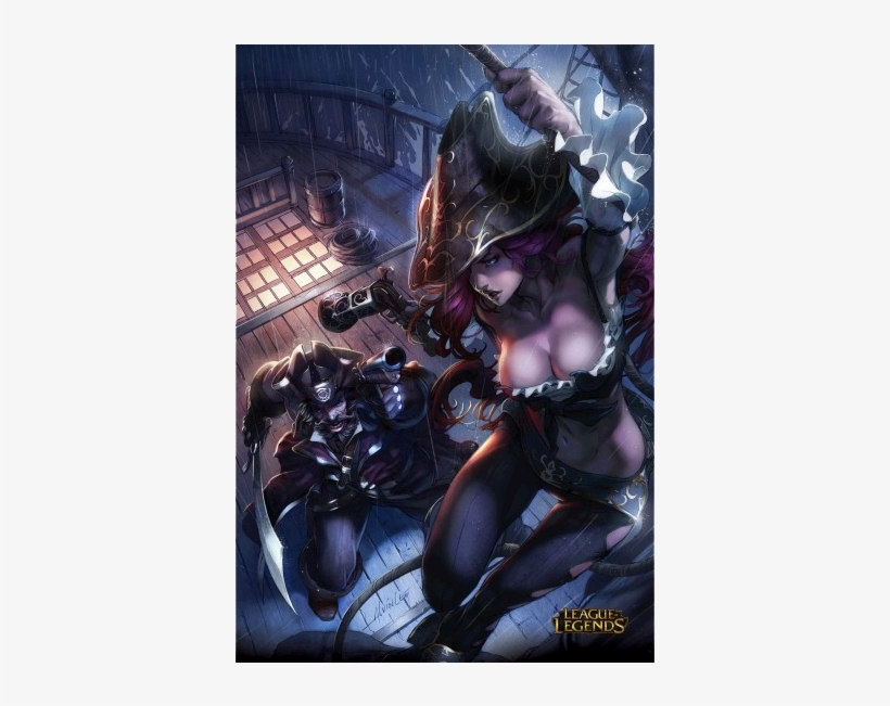 Gangplank Vs Mf - Diana Vs Leona Poster, transparent png #2284293