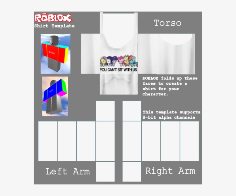 Roblox Shirt Template Grid