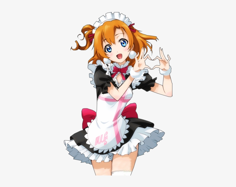 Maid Transparent Images - Love Live Mogyutto Love De Sekkin Chuu Honoka, transparent png #2284710