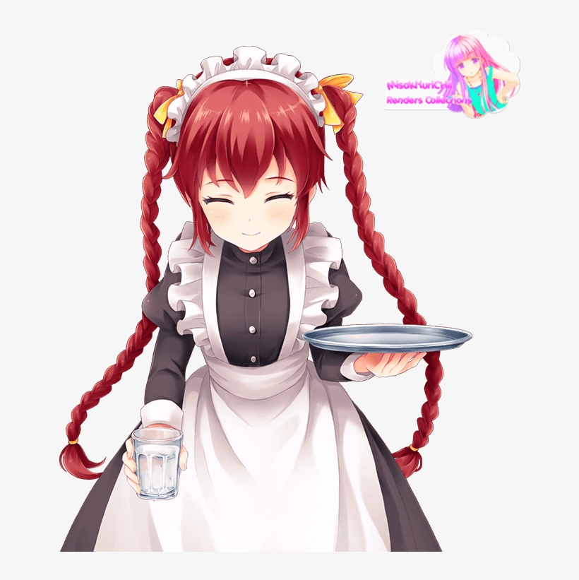 Anime Girl Maid Render, transparent png #2284761