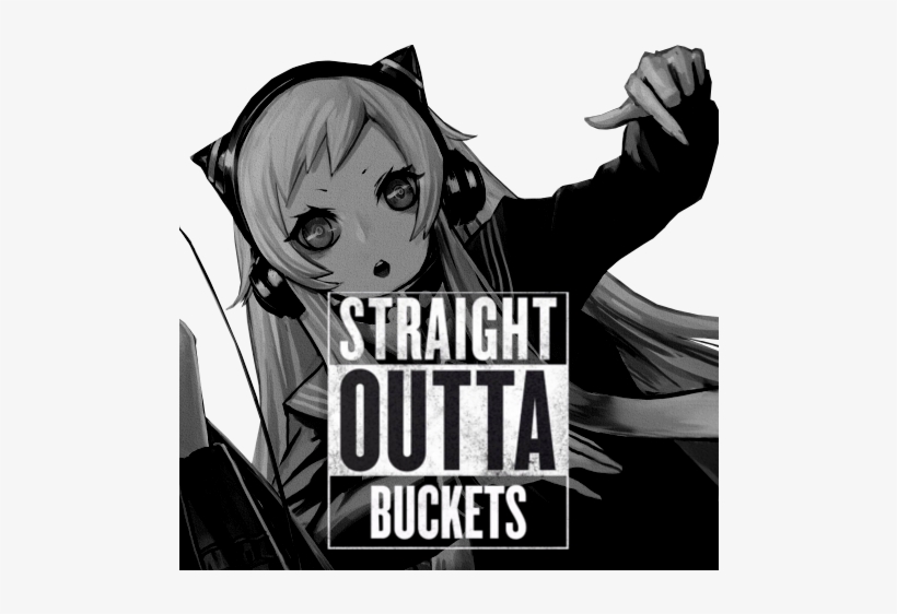 Straight Outta Buckets Compton T-shirt Black Black - Straight Outta Star Labs Scarf, transparent png #2285048