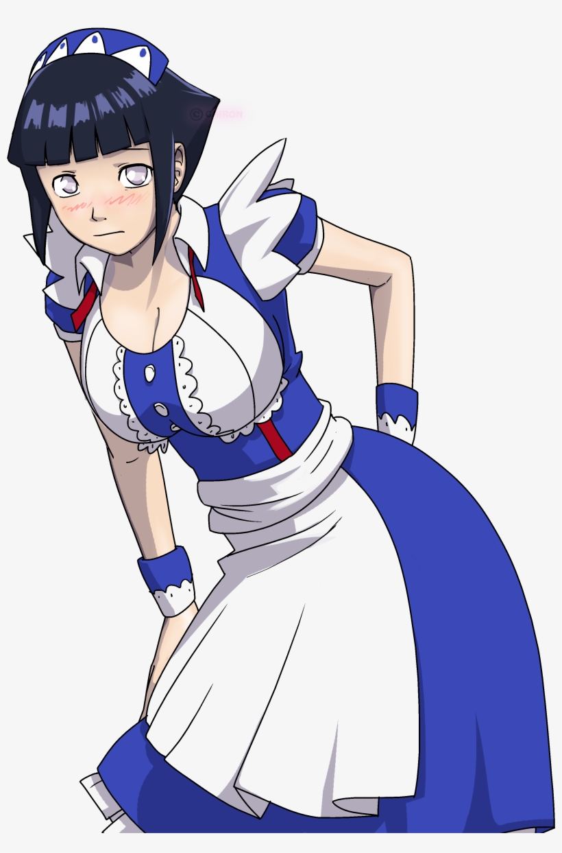 Hinata Maid - Naruto Hinata Maid, transparent png #2285296