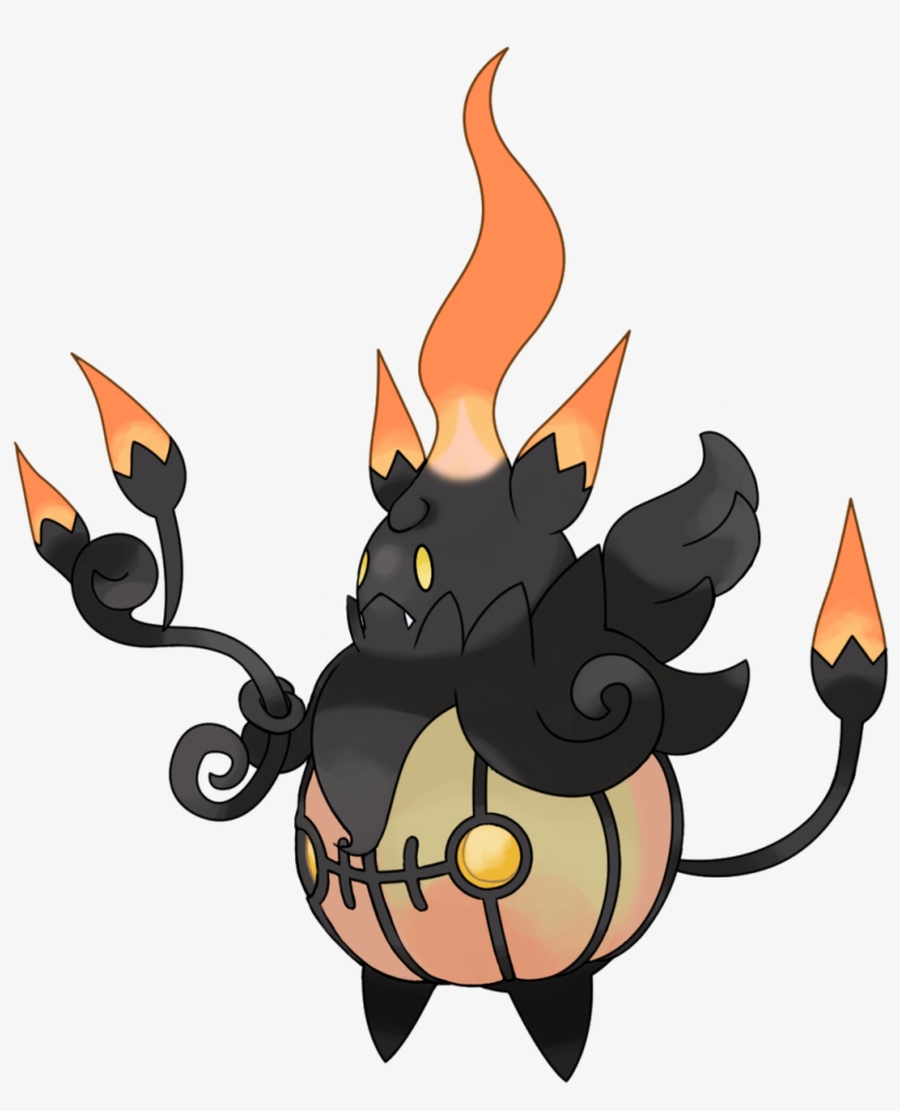 Jerry On Twitter - Pumpkaboo Chandelure, transparent png #2285361