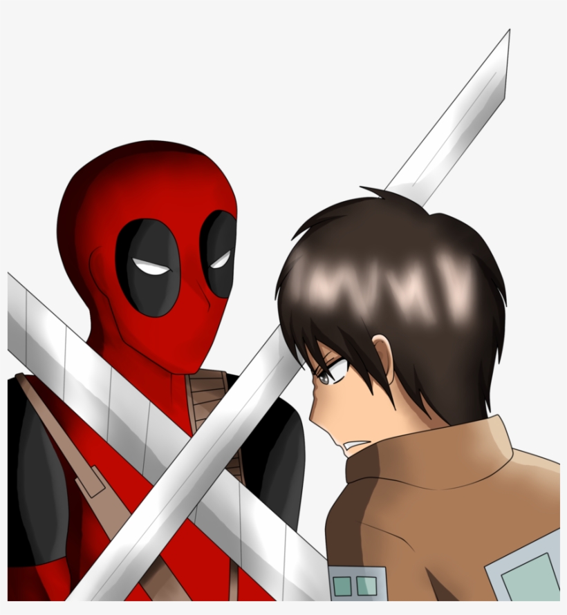 Eren Jaeger Vs Deadpool Free Transparent Png Download Pngkey - eren hair roblox