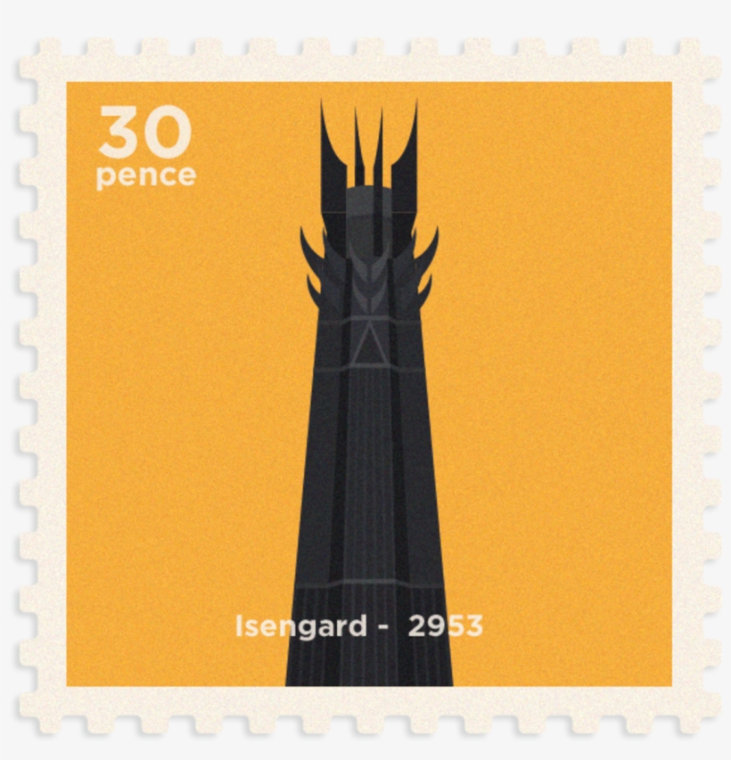 9e825c30485407 - 562564b07fbca - Middle Earth Post Stamp, transparent png #2286400