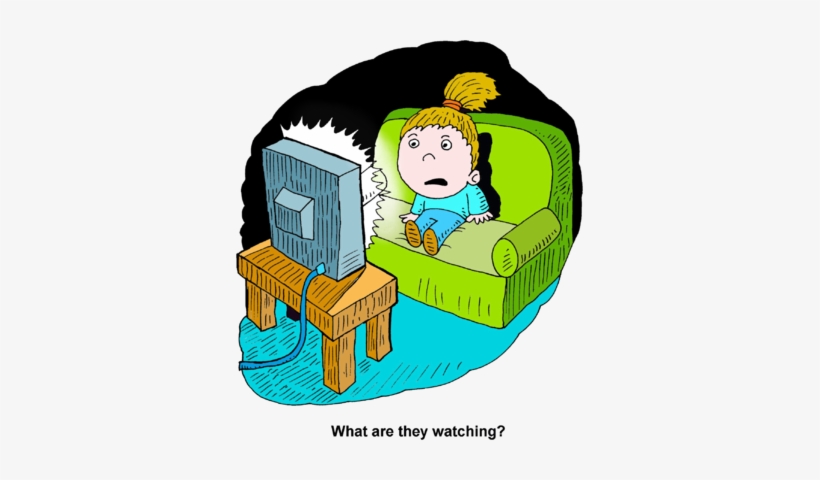 Svg Royalty Free Library Collection Of Movie Watching - Watch Tv At Night, transparent png #2286459