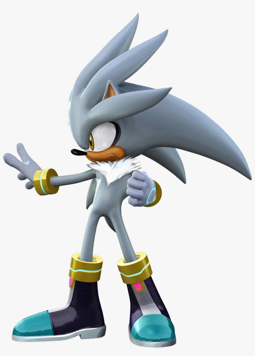Silver The Hedgehog - Silver The Hedgehog Back, transparent png #2286607