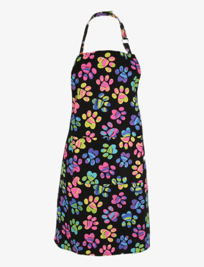 Apron With Printed Paws - Pet Background, transparent png #2286827